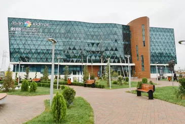 Masallı Asan Xidmət. 2 lift 2 eskalator